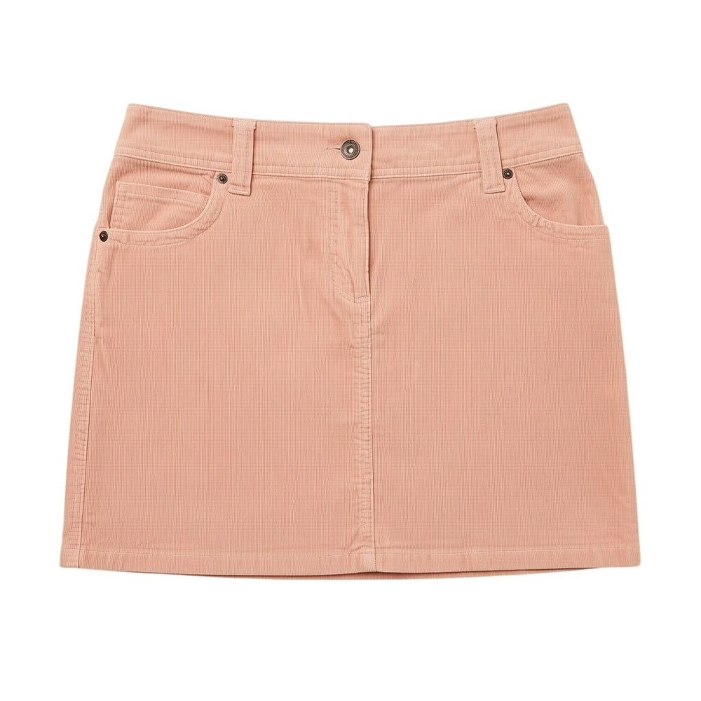 TOMMY HILFIGER Peach Mini Skirt Y2K Womens Size 10 Pastel Preppy - Picture 2 of 9